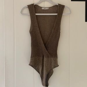 Zara knit bodysuit